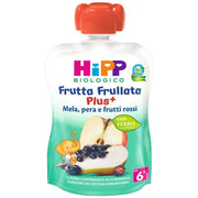 Hipp Bio Frutta Frullata Plus Mela Pera Futti Rossi + Ferro 90g-1