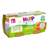 Hipp Bio Omogeneizzato Carote e Lenticchie 2x80g-1