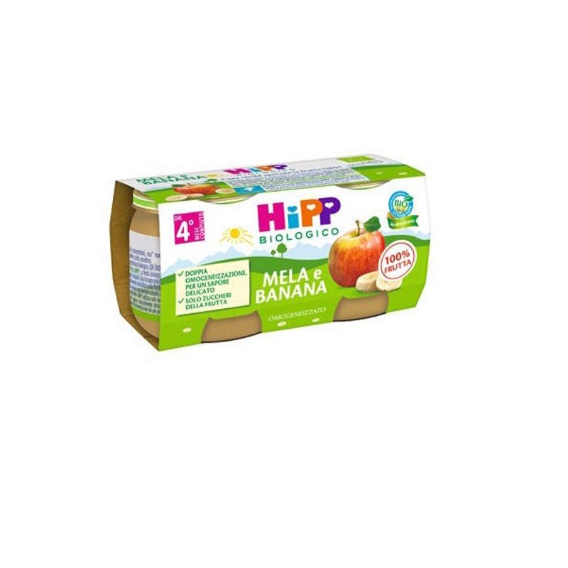 Hipp Bio omogeneizzato mela e banana 2x80g-1