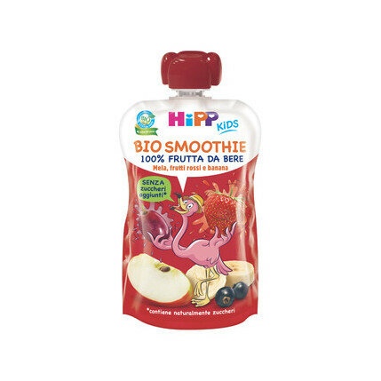 Hipp Bio Smoothies Mela Frutti Rossi Banana 120 ml-2