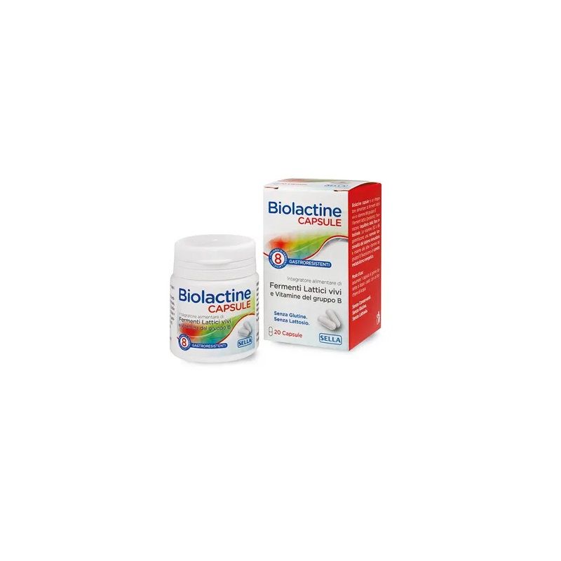 Biolactine Capsule per l'equilibrio della flora intestinale 20 capsule-1