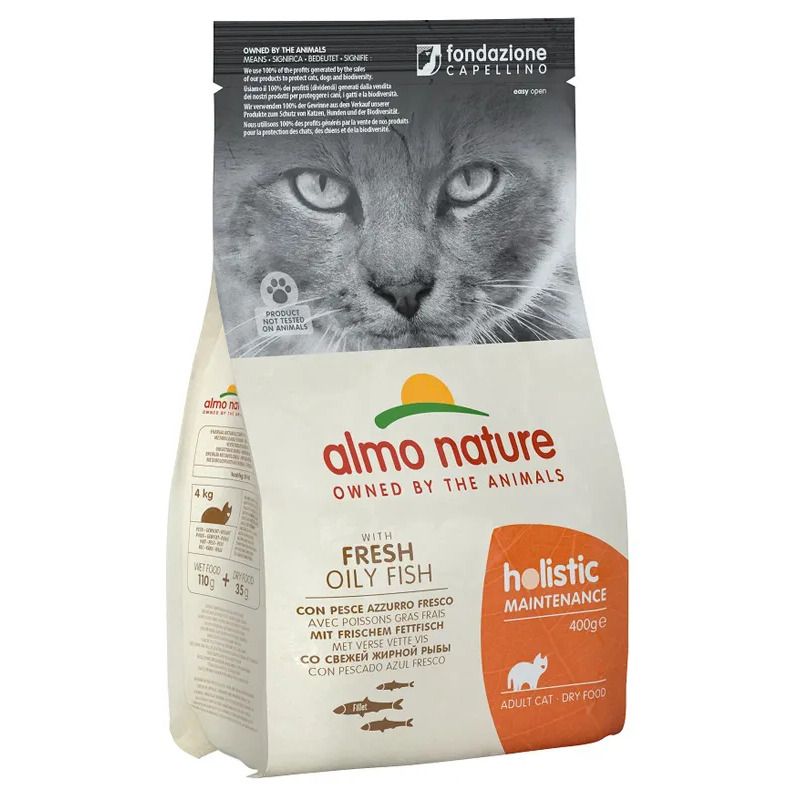 Almo Nature Holistic Maintenance Pesce Azzurro Fresco E Riso Cibo Secco Per Gatti Adulti Sacco 2kg-1