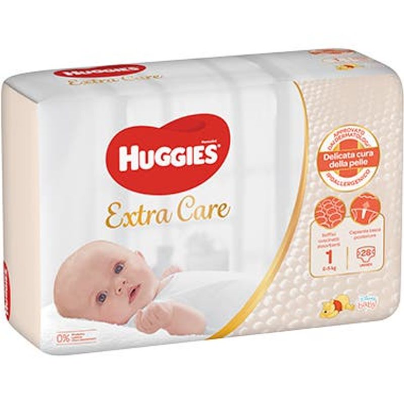 Huggies Extra Care Taglia 1 2-5 Kg 40 Pannolini-1