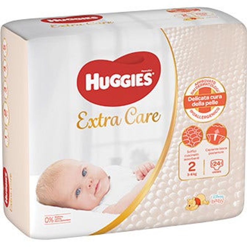 Huggies Extra Care 3-6 Kg Taglia 2 40 Pannolini-1