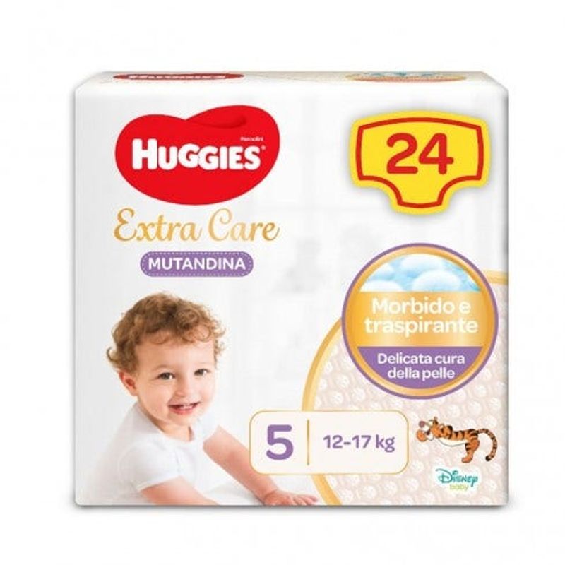 Huggies Extra Care Pannolone Mutandina Base Taglia 5 24 Pezzi-1