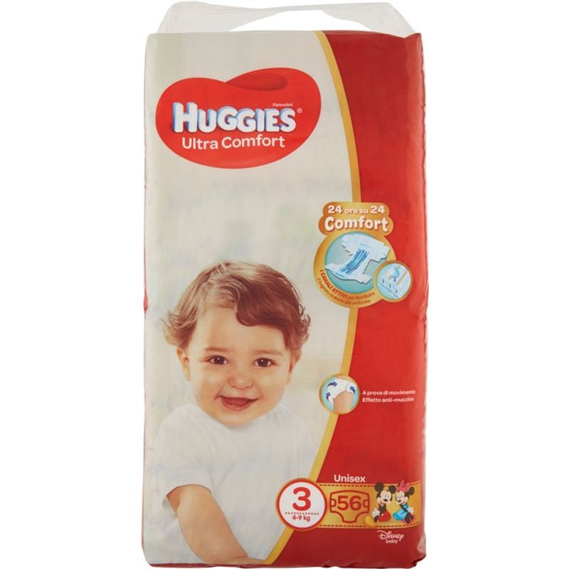 Huggies Ultra Comfort Pannolino Grande Taglia 3 56 Pezzi-1