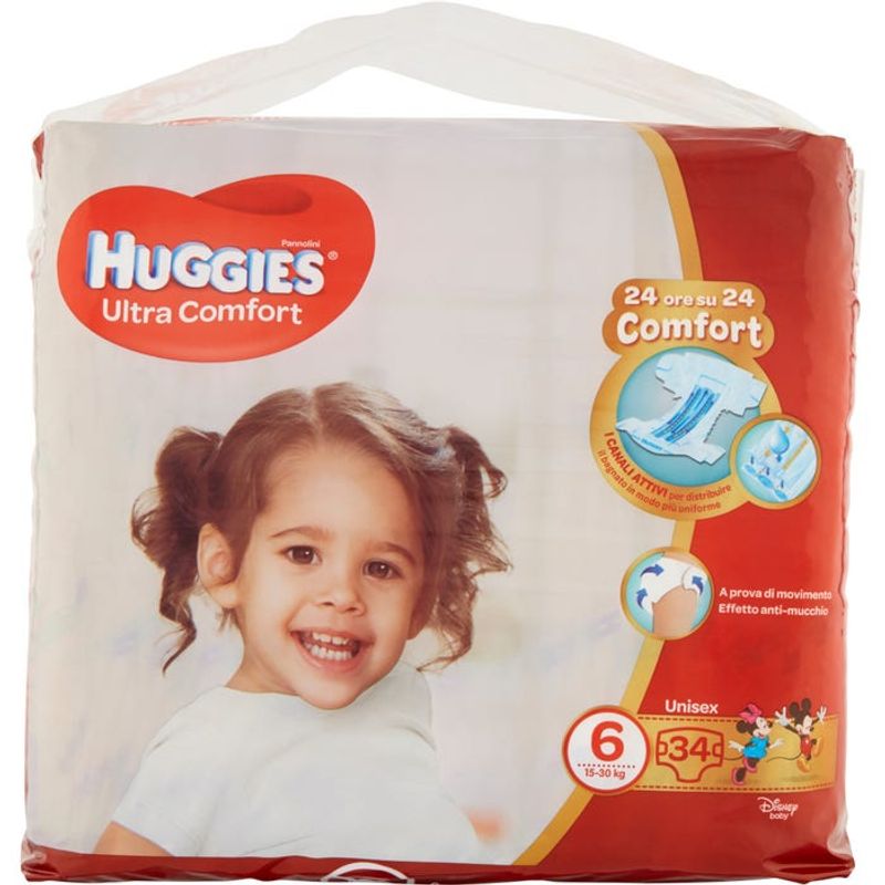 Huggies Ultra Comfort Pannolino Grande Taglia 6 34 Pezzi-1