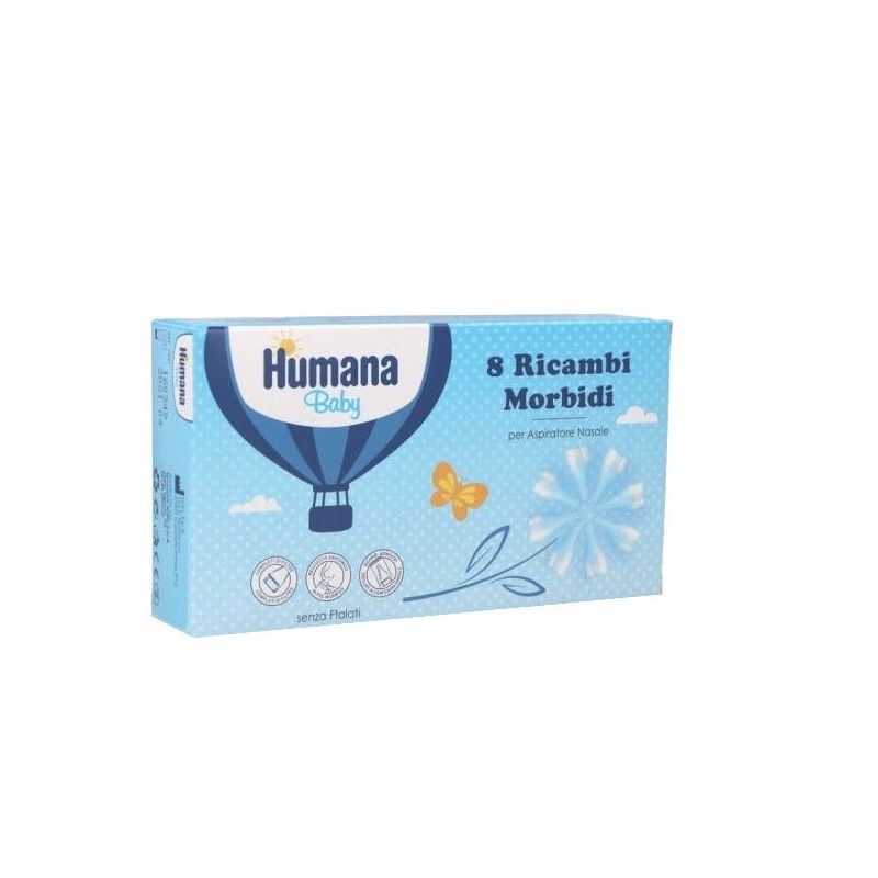 Humana Baby Set Ricambi Morbidi Aspiratore Nasale 8 Pezzi-1