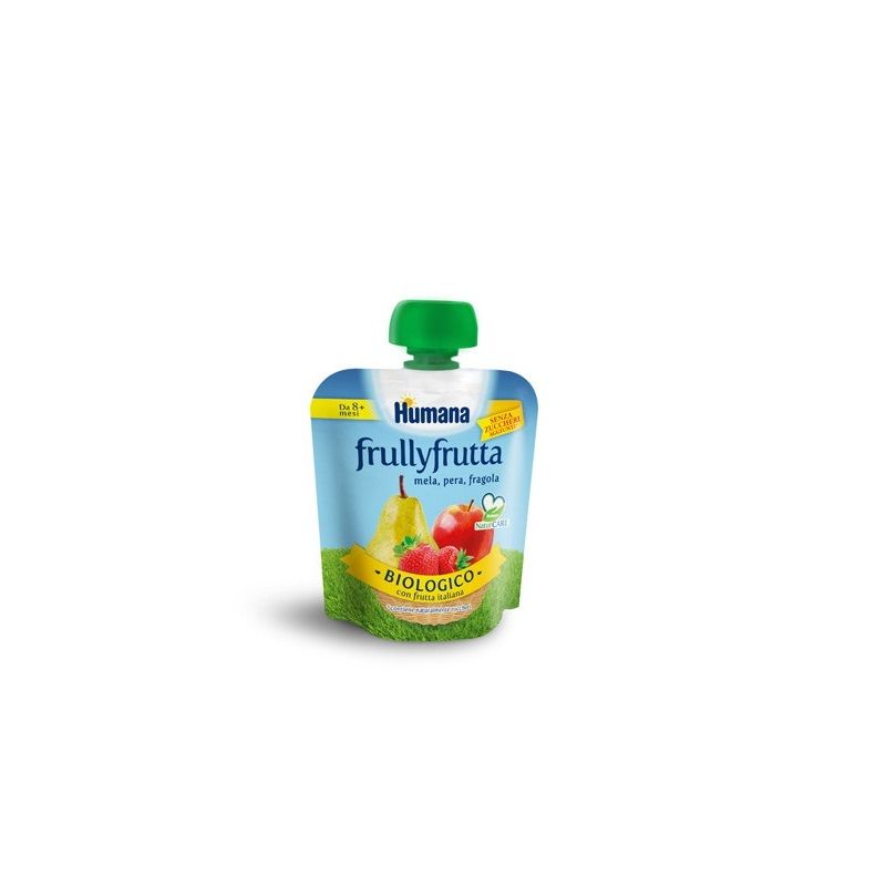 Humana Frullyfrutta Pera Fragola 90g 6 Mesi+-1