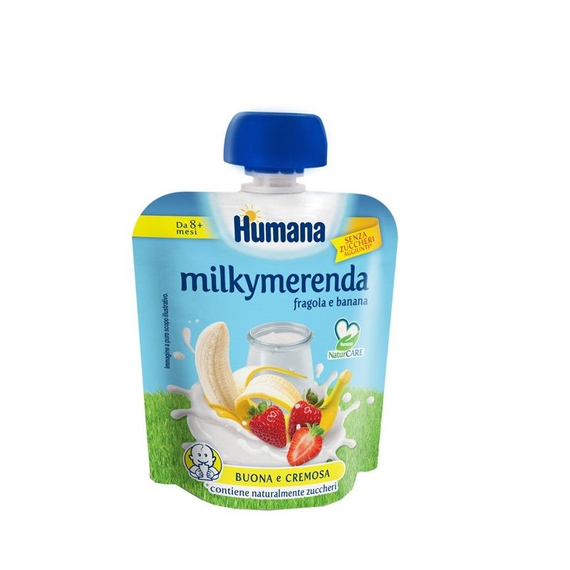 Humana Milkymerenda Fragola Banana 100g 8 Mesi+-1