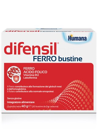 Humana Difensil Ferro utile per stanchezza ed affaticamento 20 bustine-2