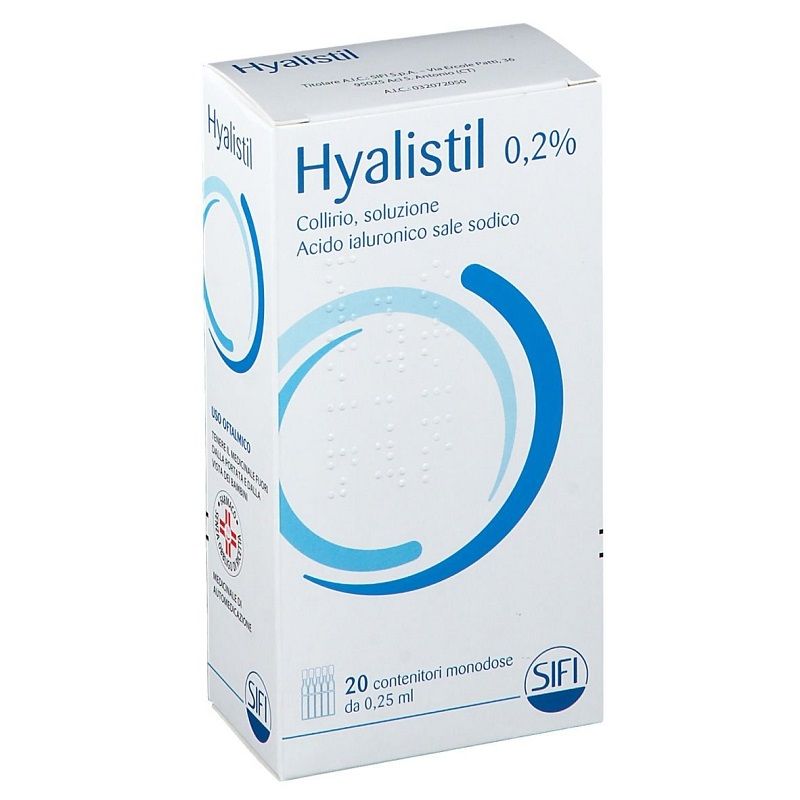 Hyalistil 0,2% Collirio Soluzione 20 fiale monodose-1