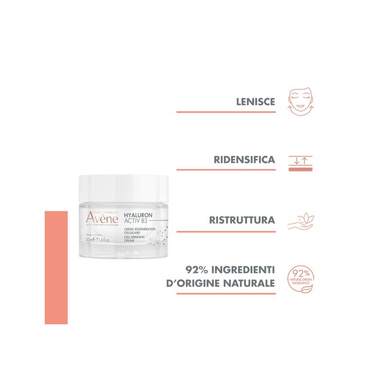 Eau Thermale Avène Hyaluron Activ B3 Crema Giorno Rigenerante Cellulare Ricarica 50ml-2