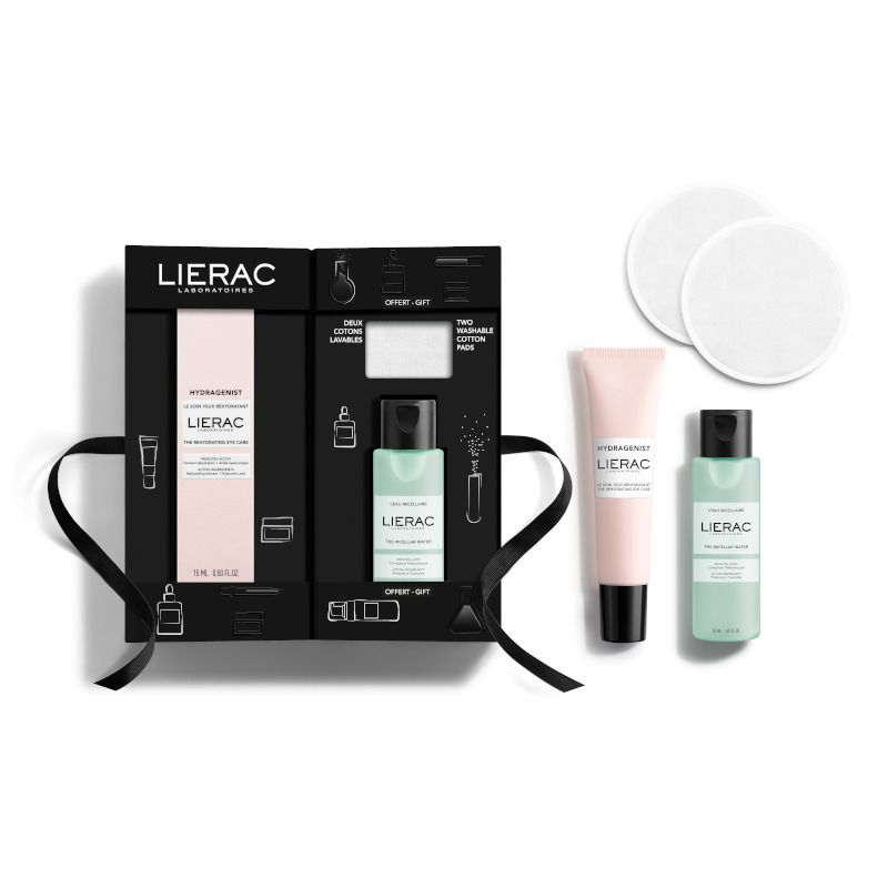 Lierac Cofanetto Hydragenist Trattamento Occhi Reidratante Illuminante +  Acqua Micellare Struccante-1