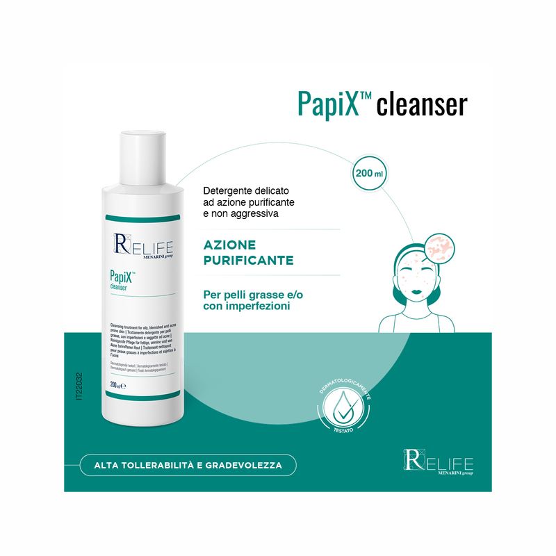 Relife PapiX Cleanser detergente per acne 200ml-1
