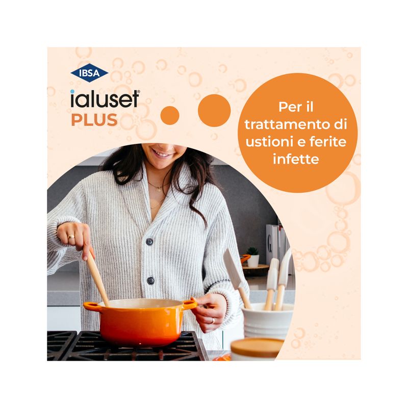 Ialuset Plus Garza per ferite infette e ustioni  10x10 10 pezzi-1