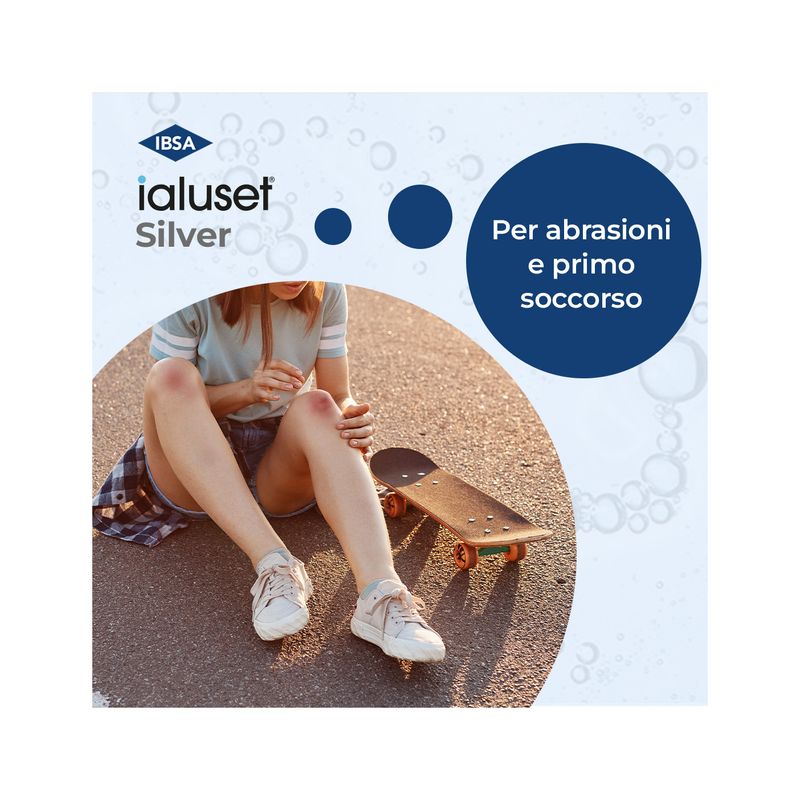 Ialuset Silver Spray polvere minerale per ferite 125ml-3