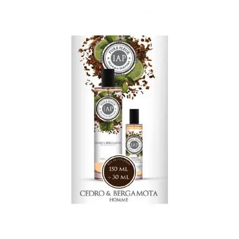 Iap Pharma Cofanetto Duplo Pure Fleur Eau De Cologne Cedro & Bergamota 150ml + 30ml-1