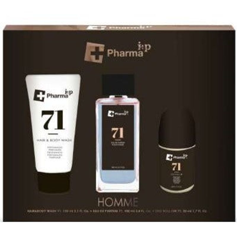 Iap Pharma Cofanetto Per Lui Gel Doccia 150ml + Profumo 100ml + Deodorante Roll On 75ml N.71-1