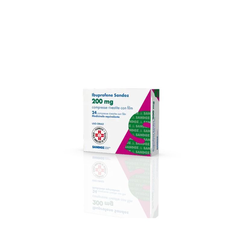 Ibuprofene Sandoz 24 compresse rivestite 200mg-1