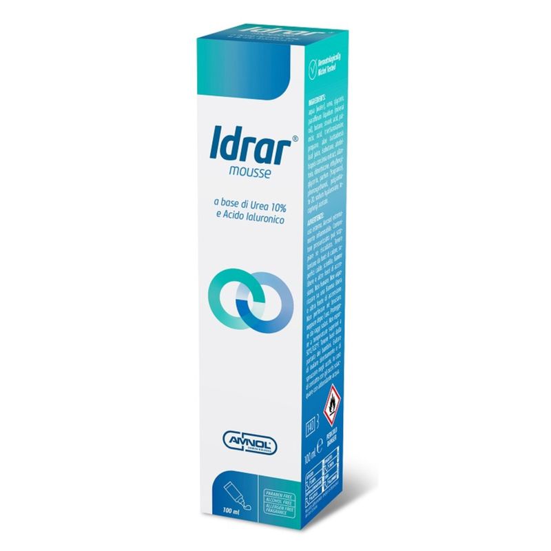 Idrar Mousse a base di Urea 10% e Acido Ialuronico per zone disidratate e desquamate 100ml-1
