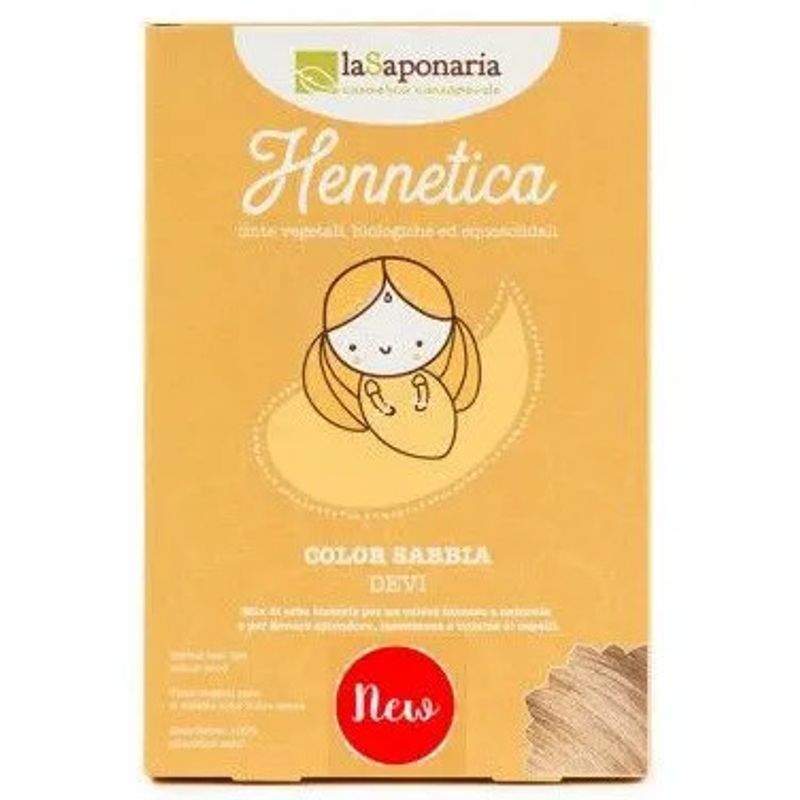La Saponaria Hennetica Tinta Vegetale Sabbia Devi 100g-1