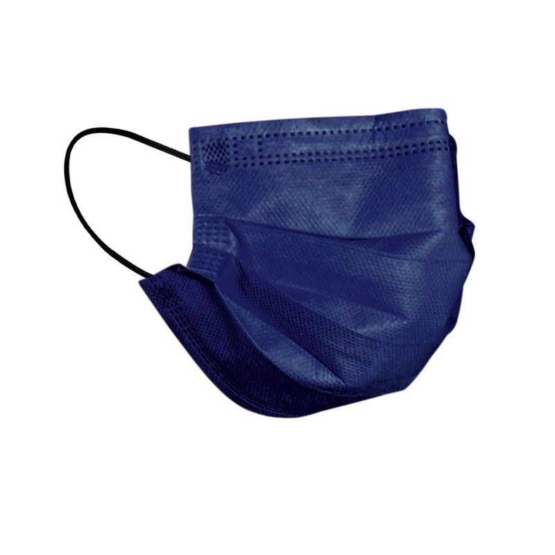 Mascherina chirurgica monouso adulto colore blu 10 pezzi-1