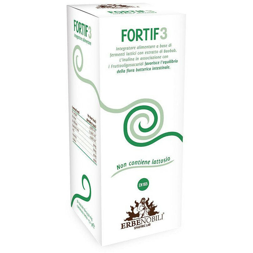 Erbe Nobili Fortif3 fermenti lattici utile per la flora intestinale 30 capsule-2