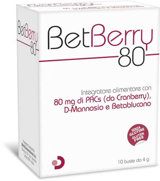 Betberry 80 benessere delle vie urinarie 10 buste-2
