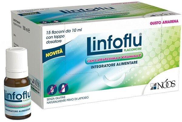 Linfoflu Vitamine e Minerali gusto Amarena 15 flaconcini-2