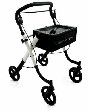 Moretti Rollator Mopedia Sole Pieghevole in Alluminio da Interni 4 Ruote-1
