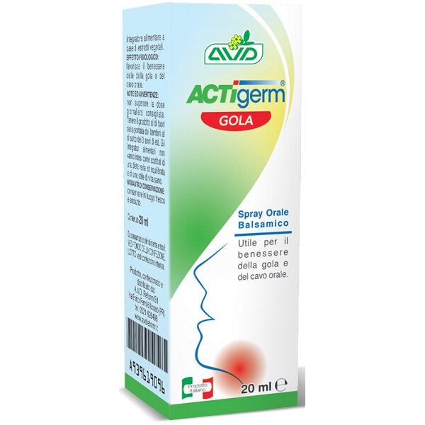 AVD Actigerm Gola Spray per il benessere della gola 20ml-2