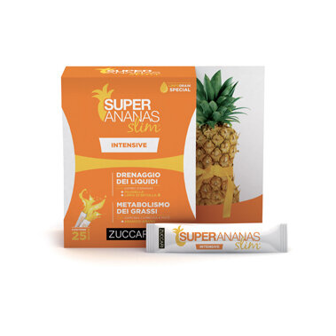 Zuccari Super Ananas Slim Intense integratore alimentare drenaggio dei liquidi corporei 25 bustine-2