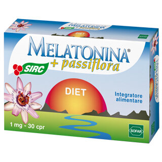 Sirc Melatonina + passiflora diet 30 compresse-2