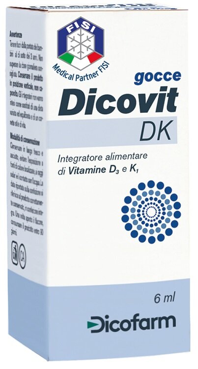 Dicovit DK Gocce integratore di vitamine D3 e K1 6ml-1