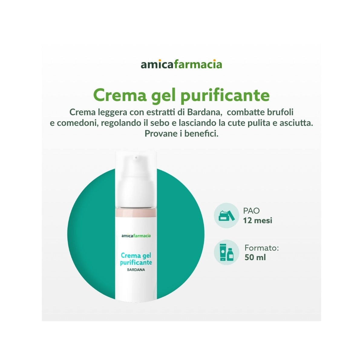 Amicafarmacia Gel Purificante Bardana 50ml-5