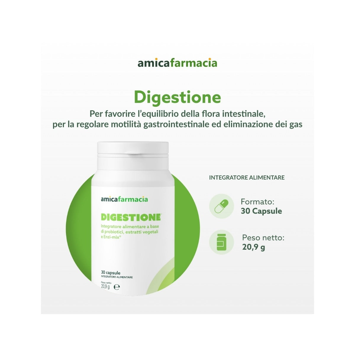 Amicafarmacia Digestione Integratore 30 Capsule-11