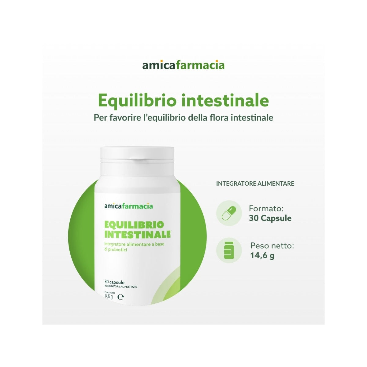 Amicafarmacia Equilibrio Intestinale integratore 30 capsule-5