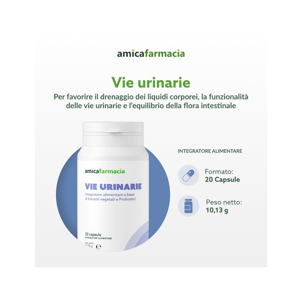 Amicafarmacia Vie Urinarie Integratore 20 Capsule-5