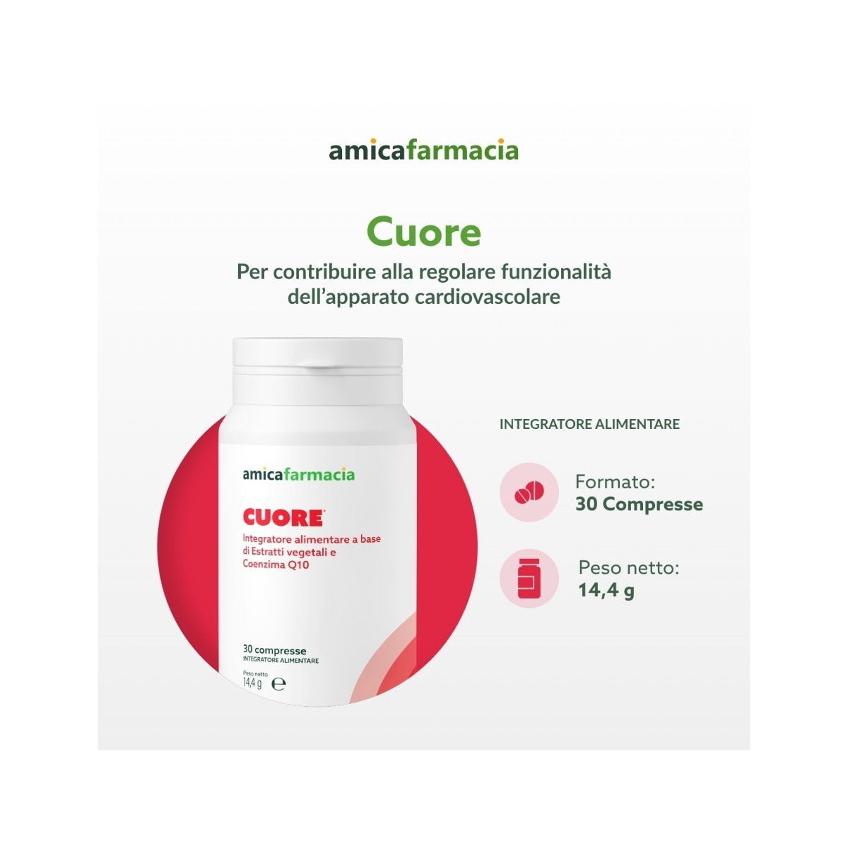 Amicafarmacia Cuore Integratore 30 Compresse-5
