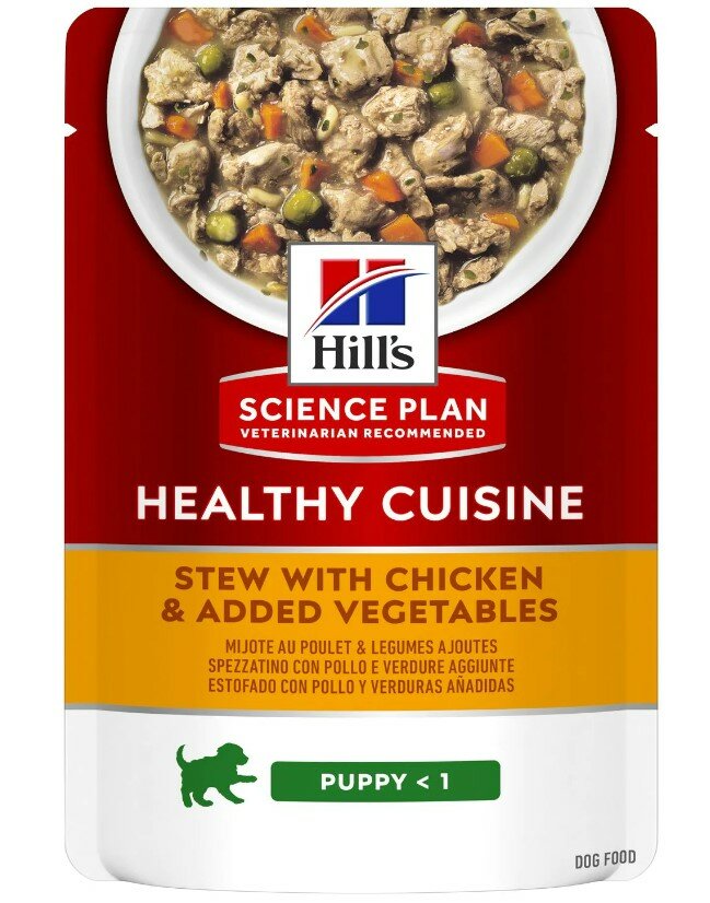 Hill's Science Plan Healthy Cuisine Puppy Medium & Large Breed Al Pollo Bustina 90gr-2