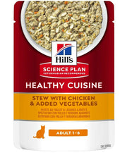 Hill's Science Plan Healty Cuisine Gatto Adult Pollo E Stufato 80gr-1