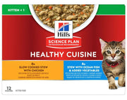 Hill's Science Plan Heatlhy Cuisine Kitten Gusti Assortiti Pollo/Pesce Oceanico Multipack 12x85gr-2