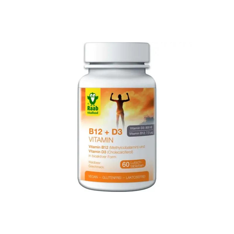 Raab Vitalfood Vitamina B12+D3 60 Compresse-1