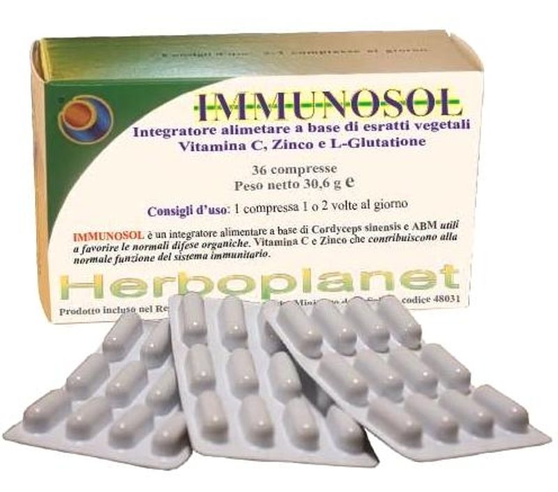 Herboplanet Immunosol per favorire le naturali difese dell'organismo 36 compresse-1