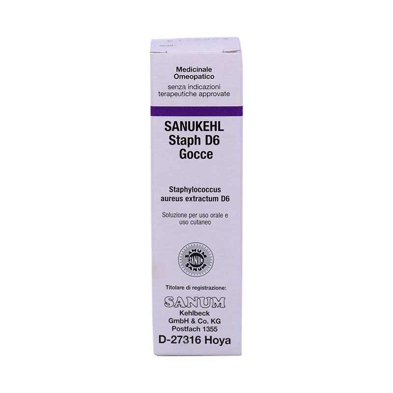 Imo Sanukehl Staph D6 medicinale omeopatico gocce 10ml-1