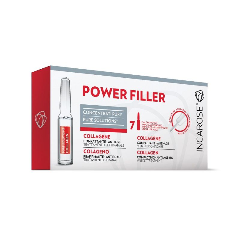Incarose Ampolle Power Filler Collagene compattante antiage 7 ampolle monouso-1