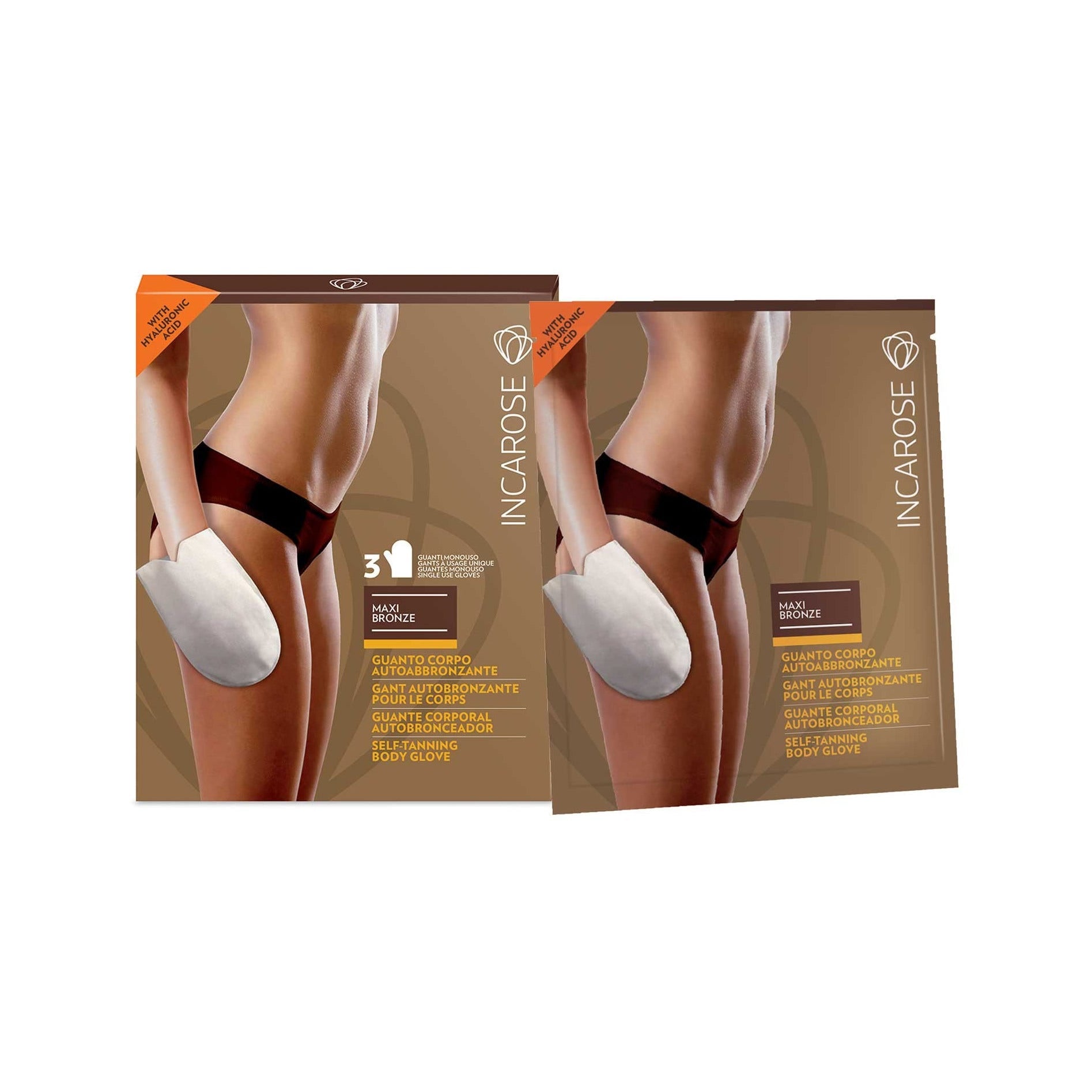 Incarose Maxi Bronze Guanto Corpo Autoabbronzante 3 Pezzi-1