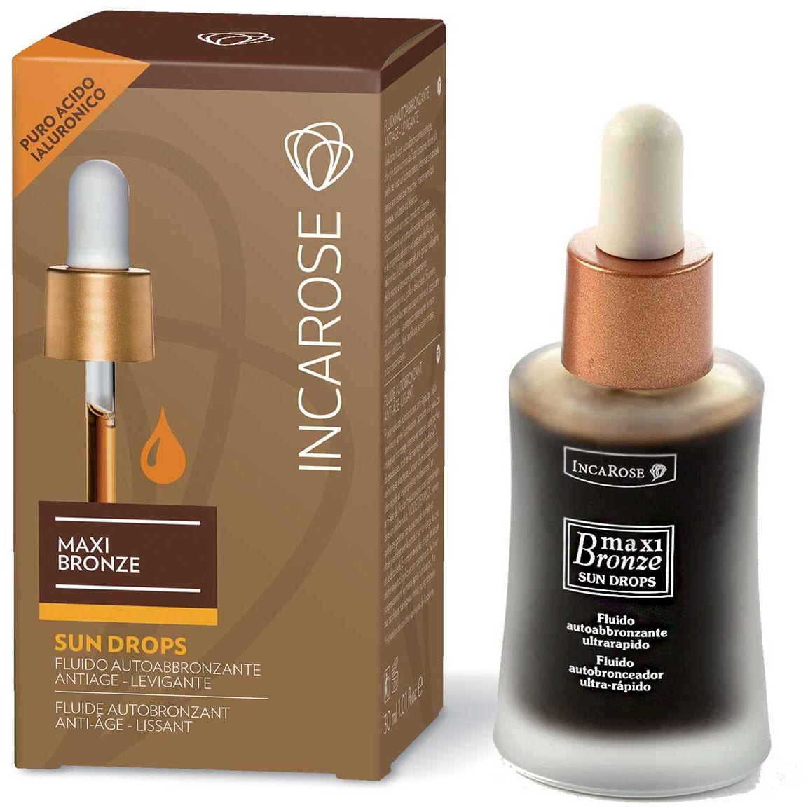 Incarose Maxi Bronze Fluido Autoabbronzante Ultrarapido 30ml-1