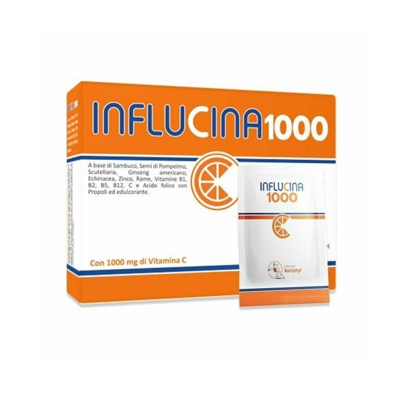 Influcina 1000 Integratore alimentare per il sistema immunitario 14 bustine-1